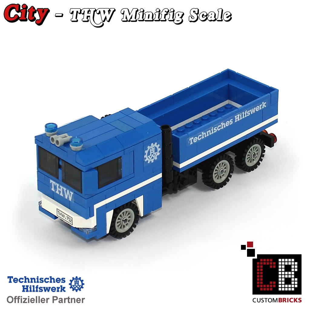 Custombricks De Custom Moc Thw Man 6x6 Lkw Out Of Lego