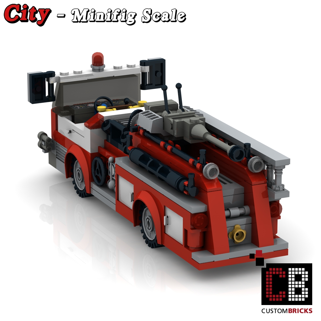 Lego custom fire truck sales