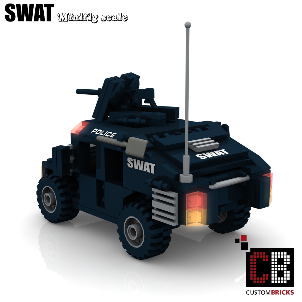 CUSTOMBRICKS.de - LEGO Custom Moc City SWAT Police GIGN RAID GRU ...