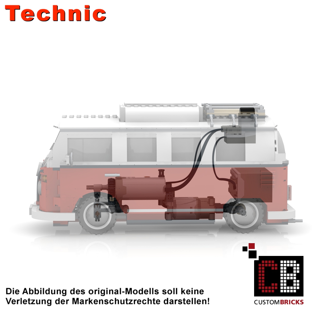 Technic T1 Campingbus 42056 42083 Bausteine Blöcke MOC 10220 Auto 42110 