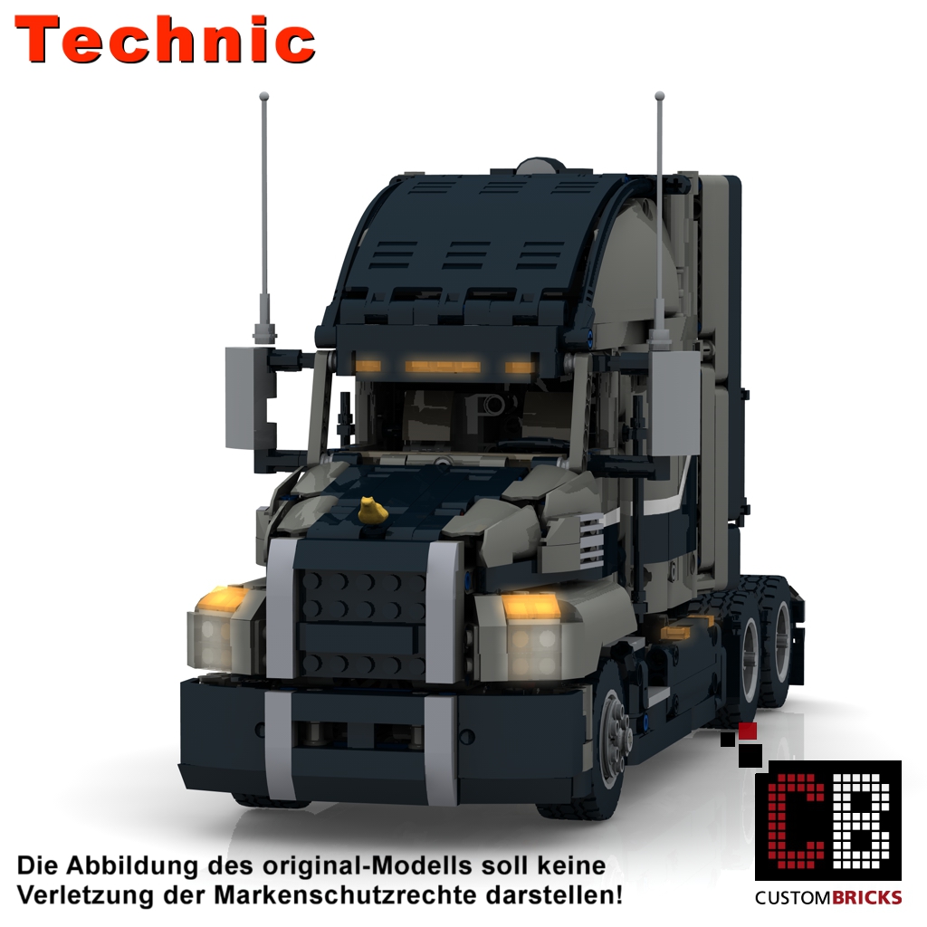 CB Eigenbau Bauanleitung MACK Dolly trailer Anhänger LEGO® Technic 42078 Steine 
