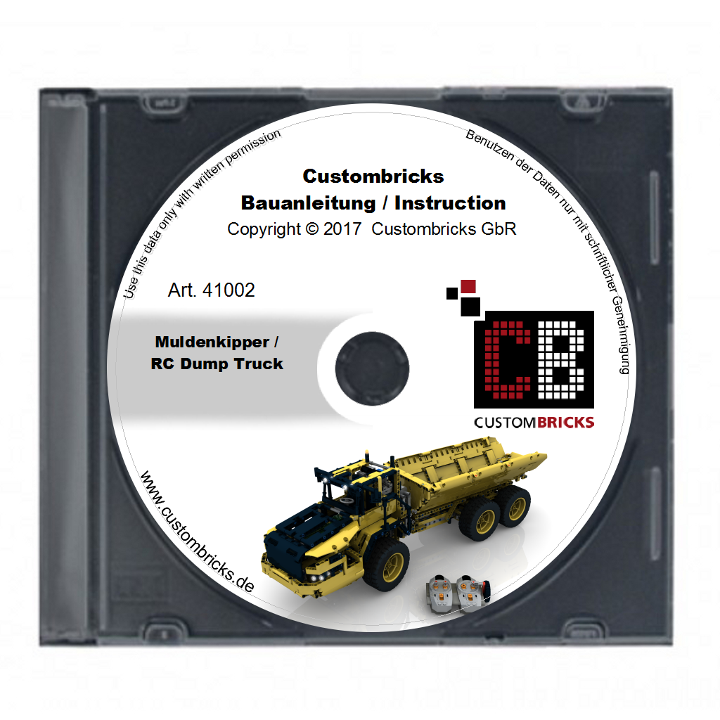 Custombricks De Lego Technic Model Rc Dump Truck Custombricks Moc Instruction
