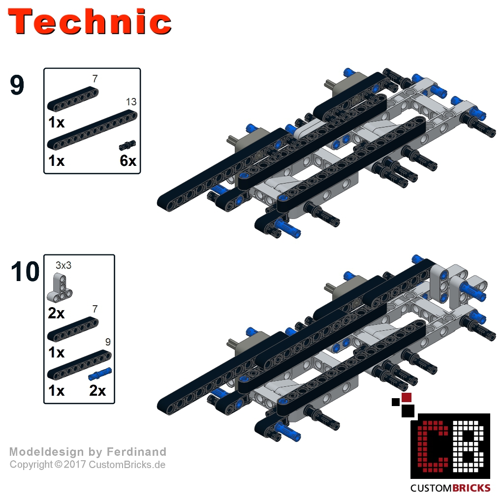 Custombricks De Lego Technik Modell Custombricks Moc Bauanleitung