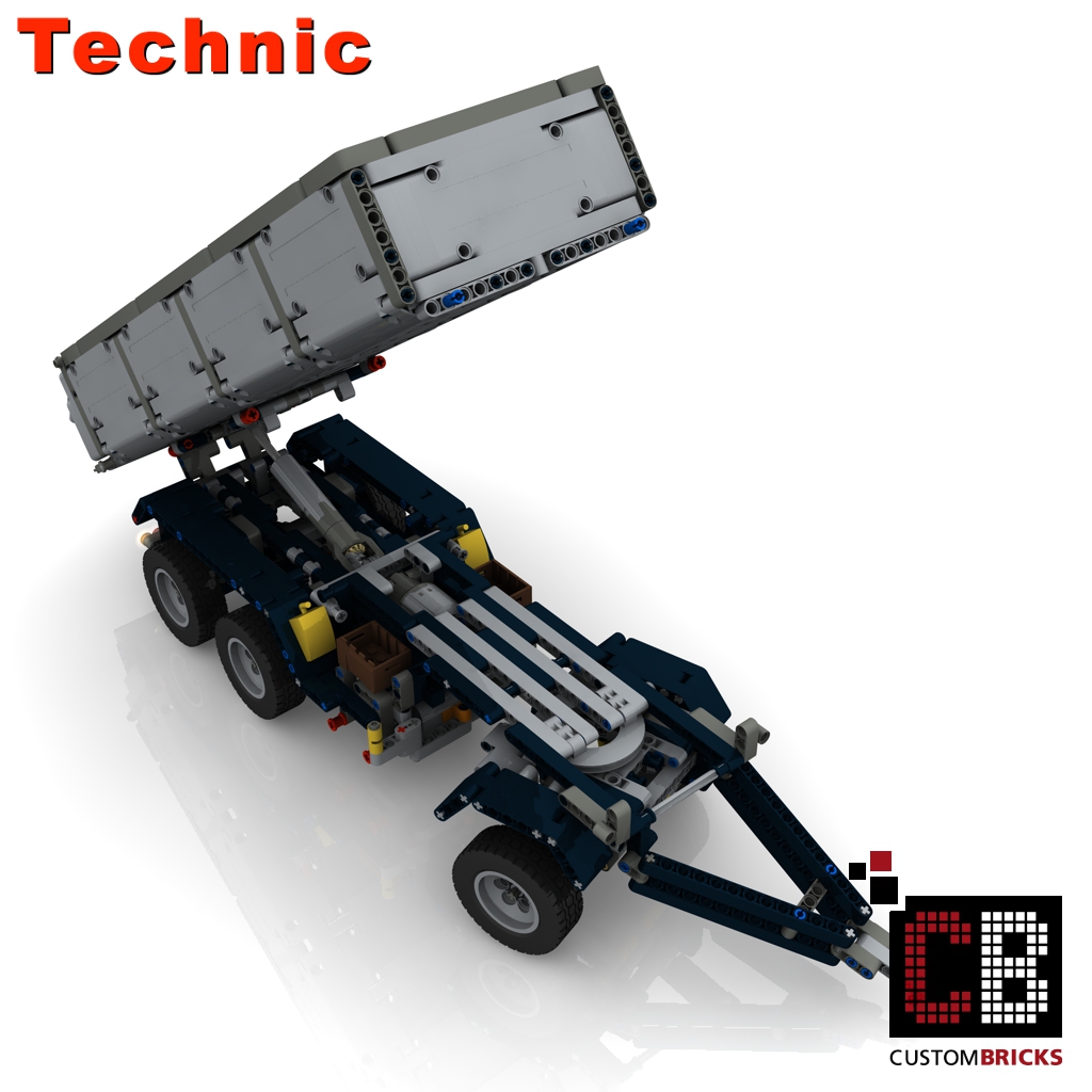 CB Eigenbau Bauanleitung Arocs Anhänger Pneumatik für LEGO® Technic 42043 Steine 