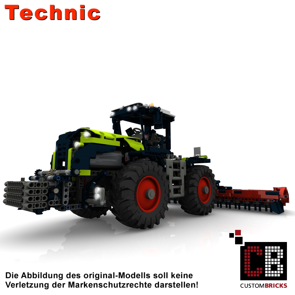 CUSTOMBRICKS LEGO Technic model Custom mounted implement