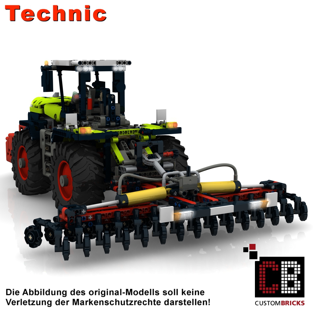 CB-Recipe Claas Pneumatic Grubber for Lego ® Technic 42054 Stones 