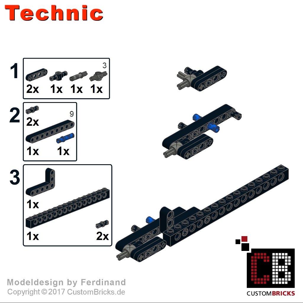 Lego technic combinable instructions hotsell