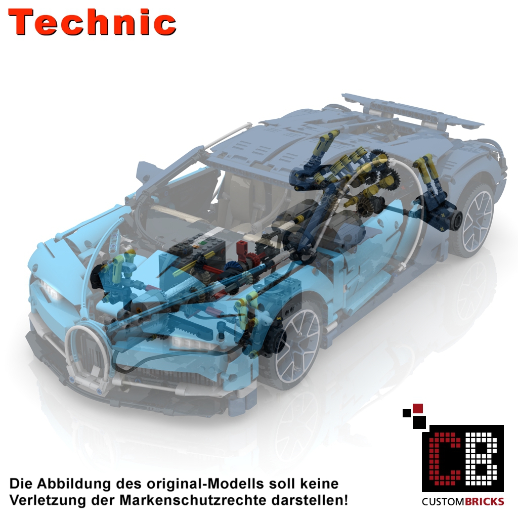 Lego bugatti outlet motor kit