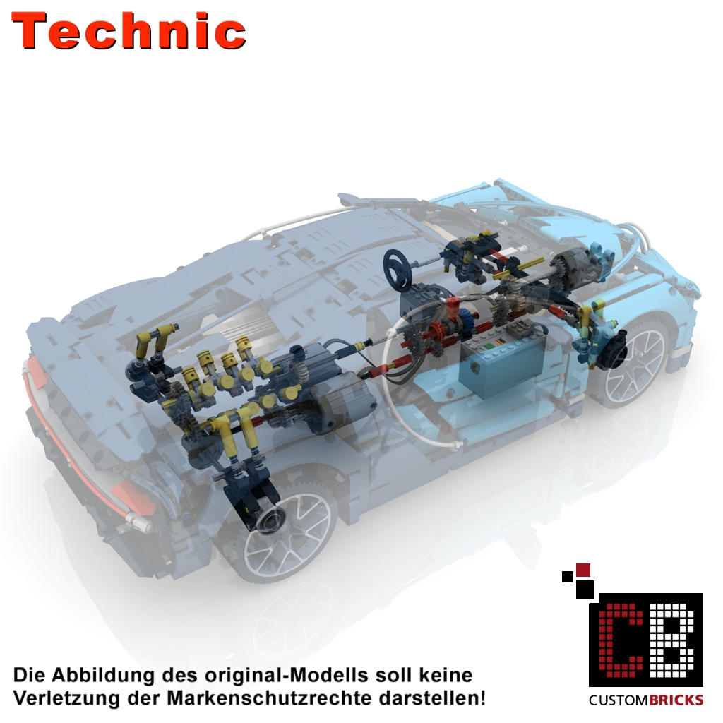 CUSTOMBRICKS.de - LEGO Technic model Custombricks 10274 RC modification0 MOC Instruction