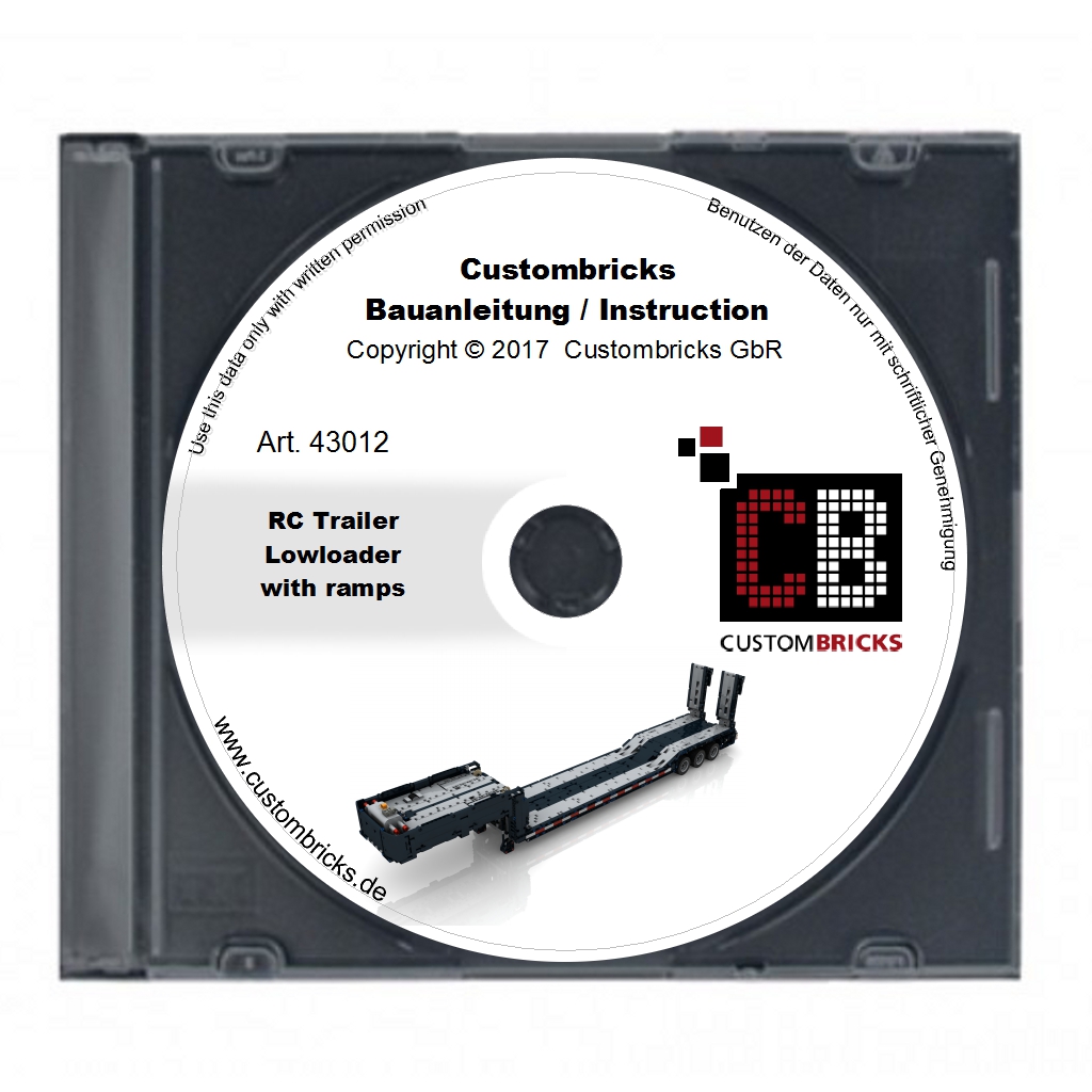 CUSTOMBRICKS.de - LEGO Technic model Custom RC low loader