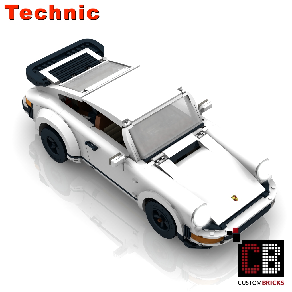 CUSTOMBRICKS LEGO Technic model Custombricks Custom 10295 Porsche RC modification Custombricks MOC Bauanleitung MOC Instruction