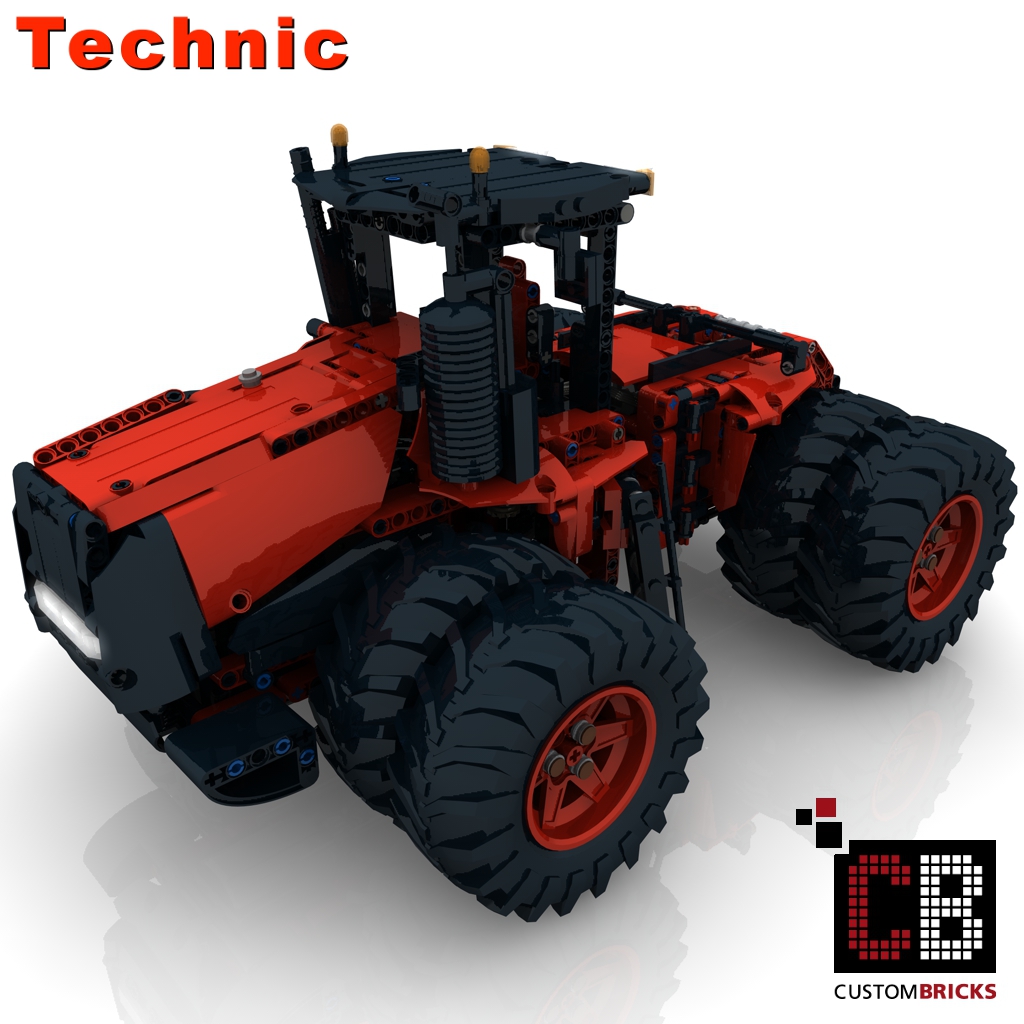 Red lego sales tractor