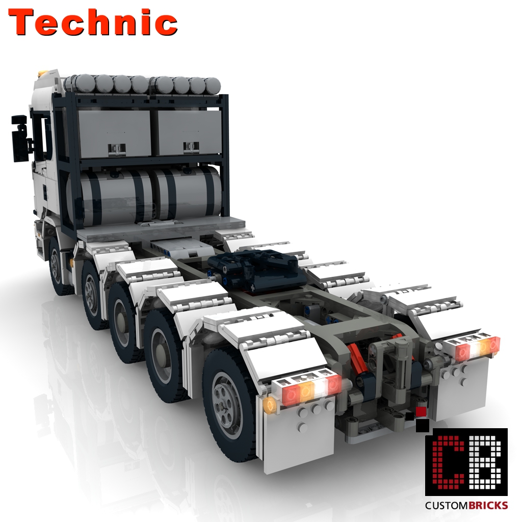 Lego white online truck