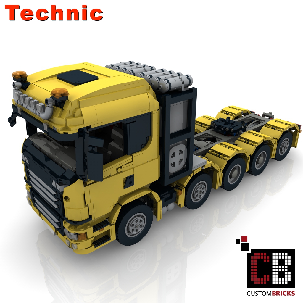 Bauanleitung instruction LKW Truck Kipper 42024 Eigenbau Unikat Moc Lego Technic 