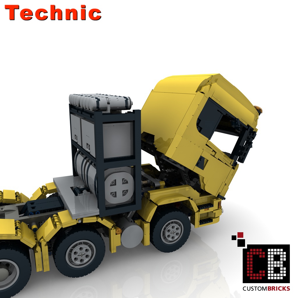 lego technic yellow truck