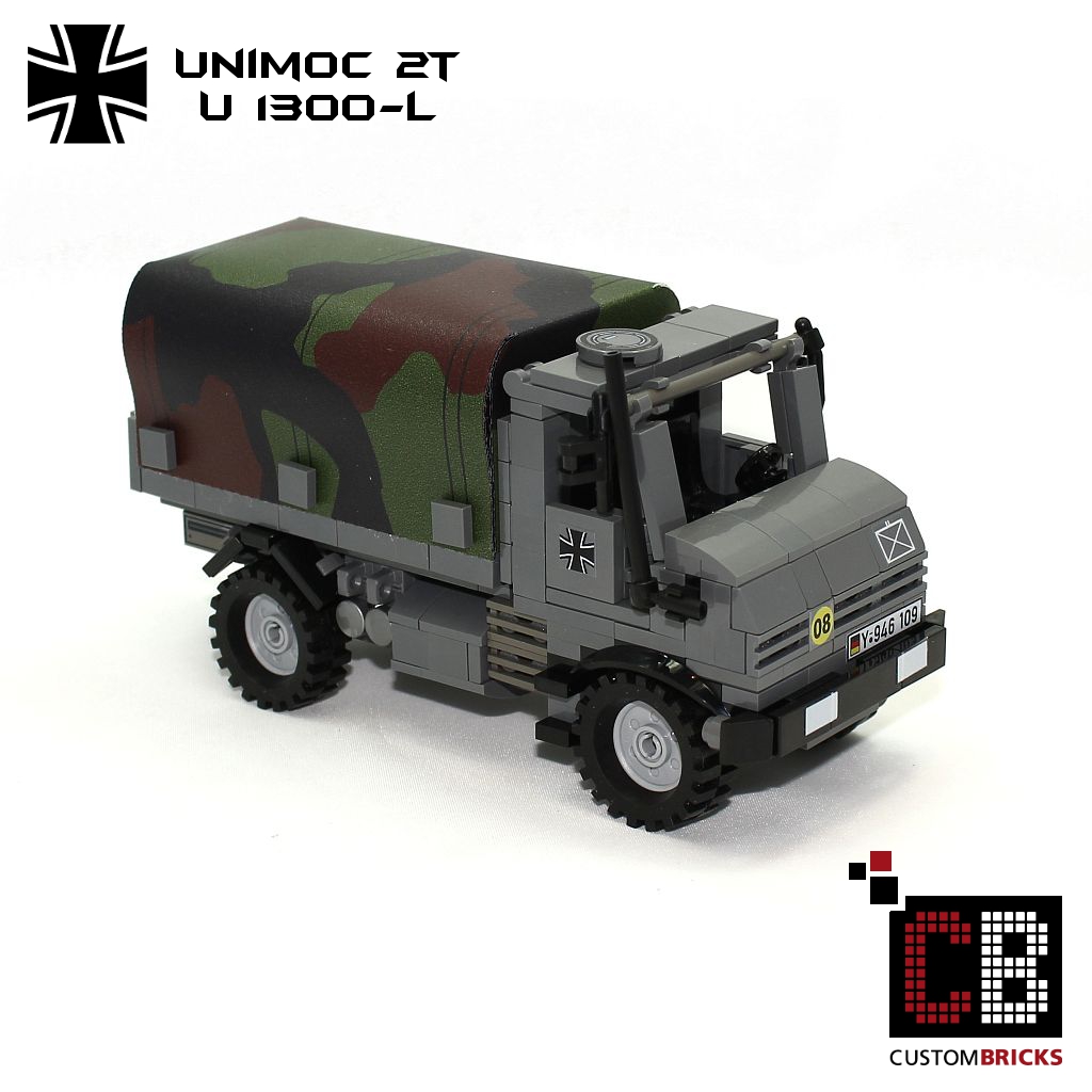 CustomBricks Bundeswehr 2t Unimoc U1300-L Tank aus LEGO® Steinen 