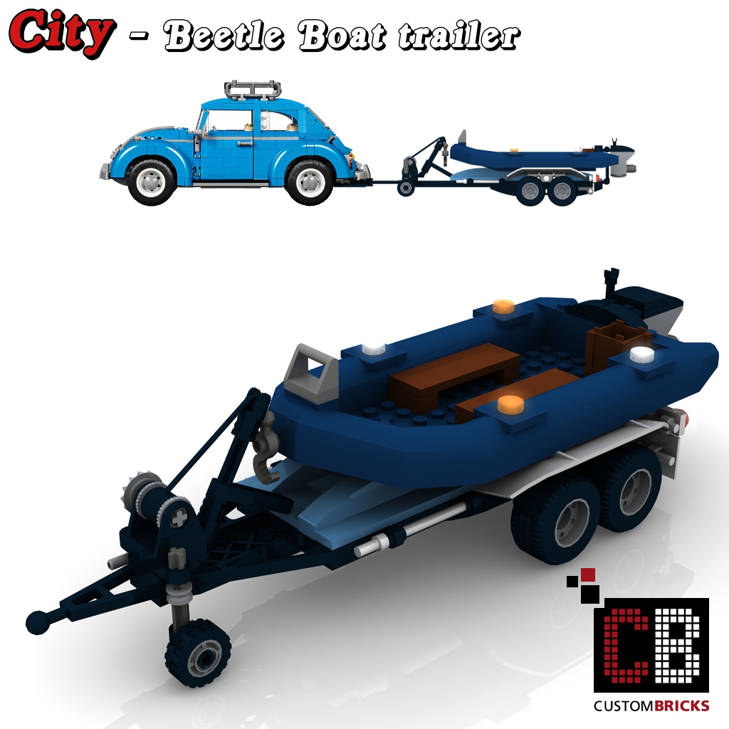 Lego city 2025 boat and trailer