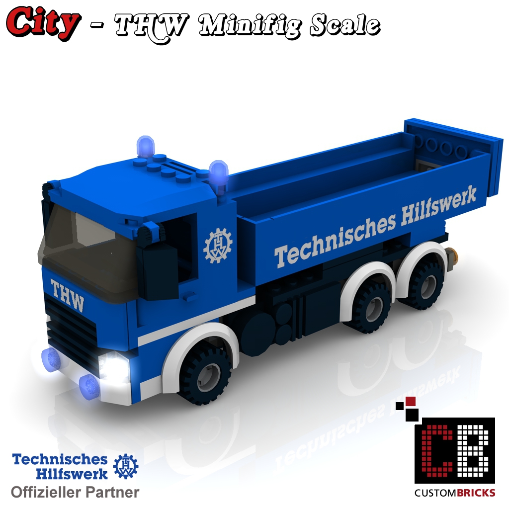 Custombricksde Lego Custom Moc City Thw Model Bauanleitung