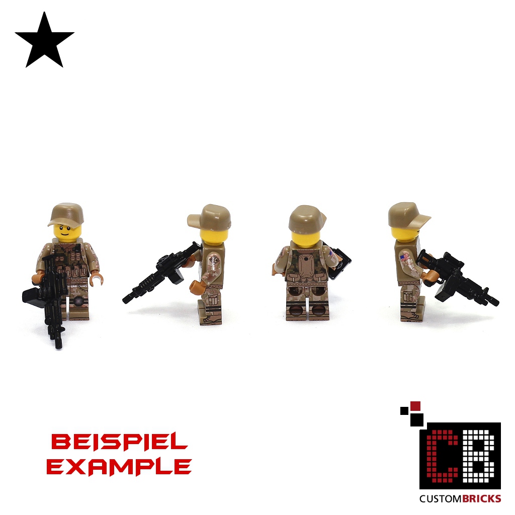 BrickArms Black WW2 German Command Vest Weapons for Brick Minifigures 