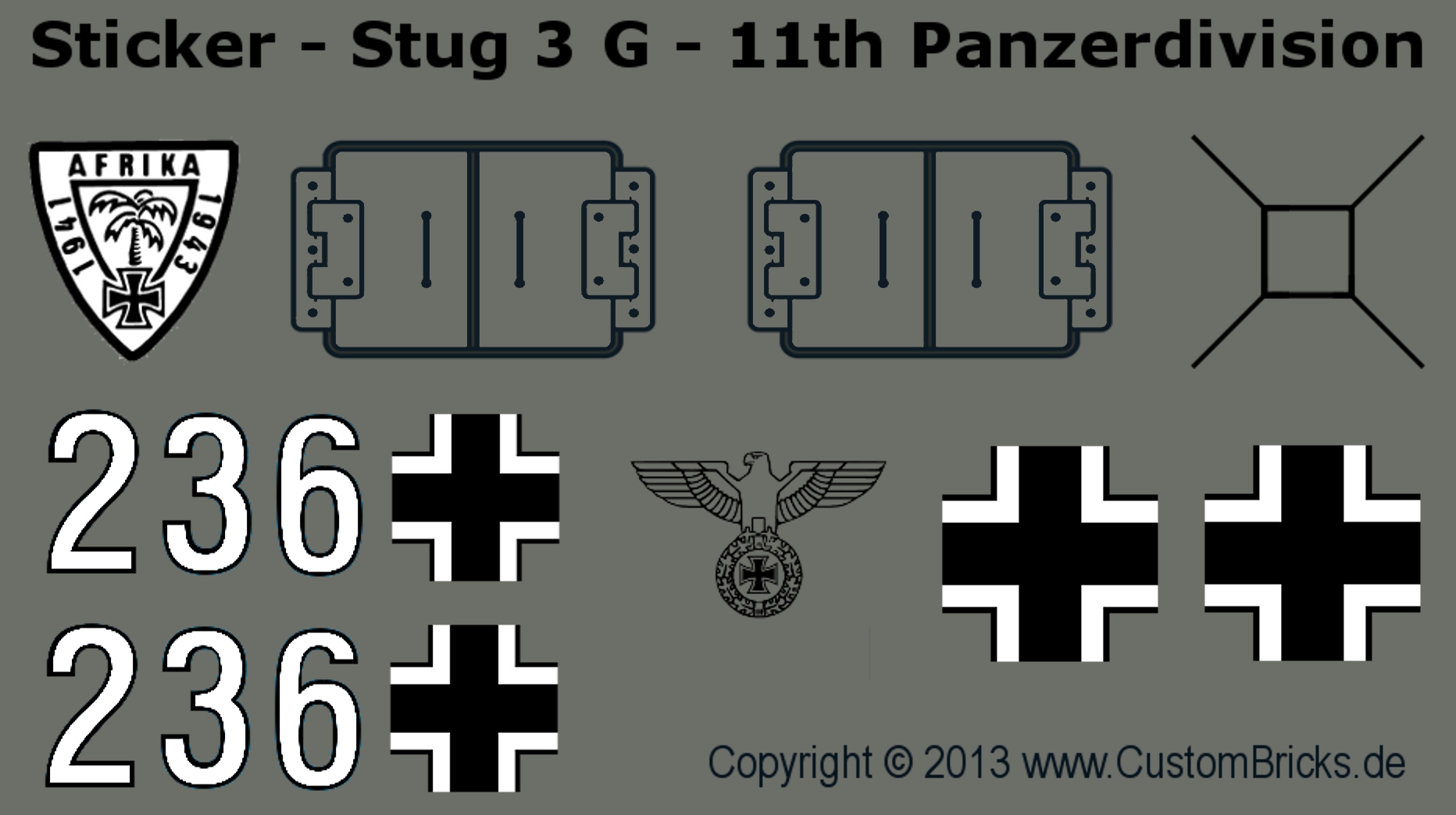 Lego ww2 decals sales