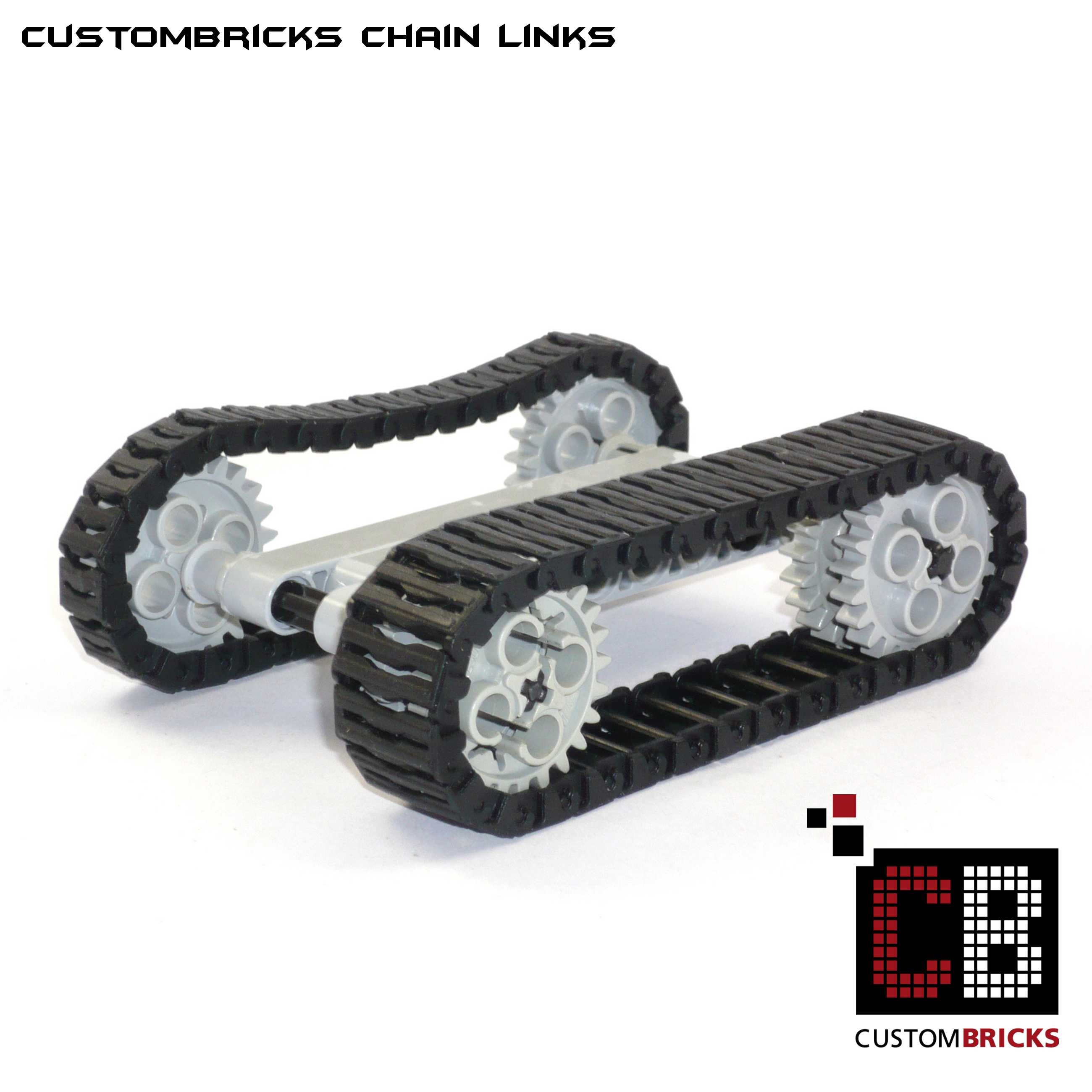 CUSTOMBRICKS.de - LEGO Custom WW2 WWII Kettenglieder Ketten glieder Chain Track Panzer Tank SdKfz Sd Kfz Haltfrack Kettenfahrzeuge Halbkettenfahrzeuge Custom CustomBricks