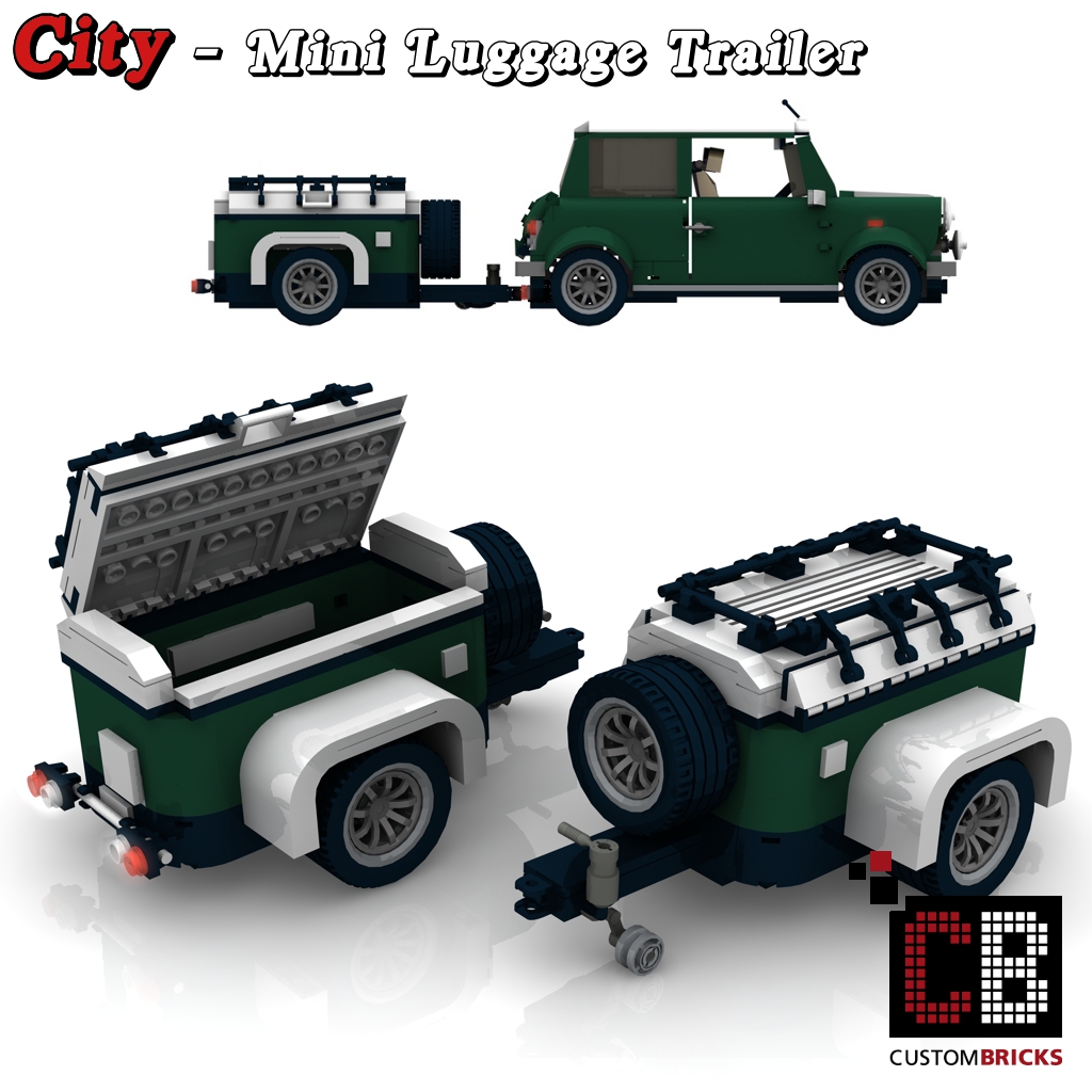 Custombricks De Lego Custom Moc City Caravan Trailer