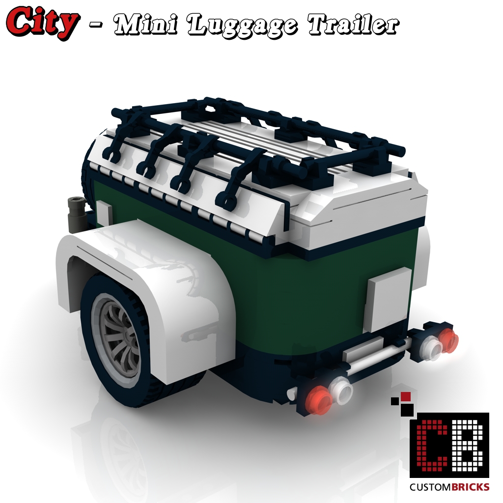 Custombricks De Lego Custom Moc City Caravan Trailer