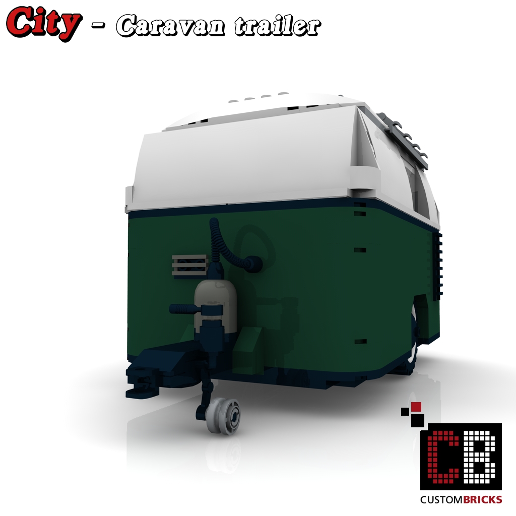 Custombricks De Lego Custom Moc City Caravan Trailer