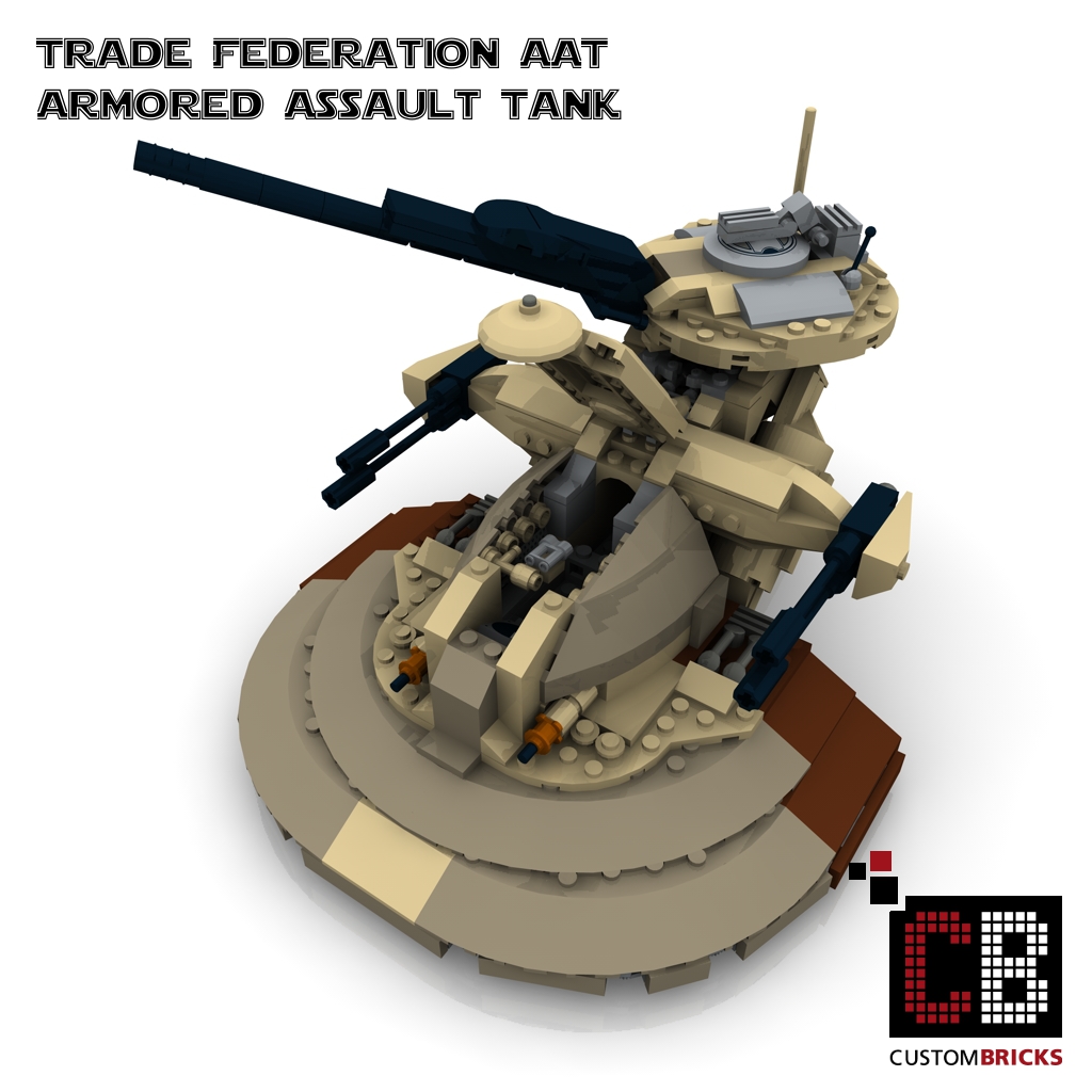 CUSTOMBRICKS.de LEGO-Custom-Star-Wars-AAT-Tank