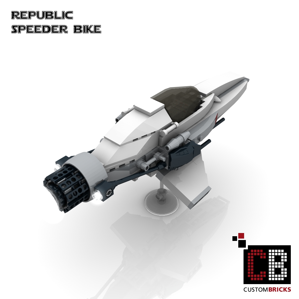 CUSTOMBRICKS LEGO Custom Star Wars Speeder Bike