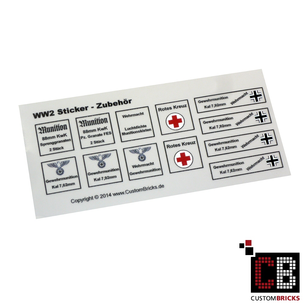 Custom Ww2 Bomb Decal CUSTOMBRICKS.de - Custom Sticker Decals Panzer Tank Fahrzeuge Vehicle ...
