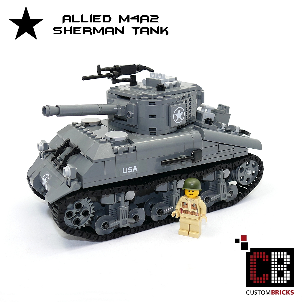 lego ww2 sherman tank