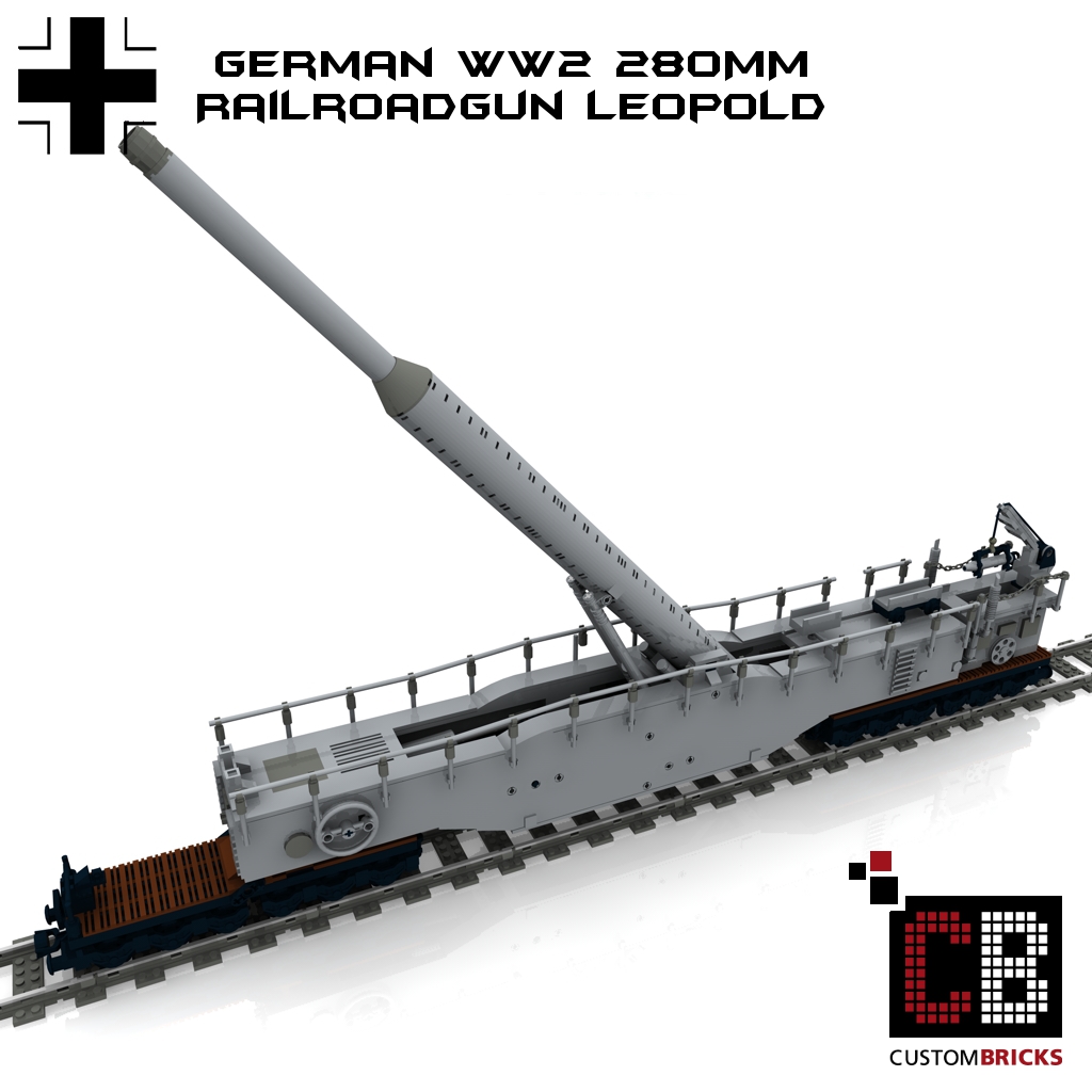 LEGO MOC Schwerer Gustav Canon by VSAtol