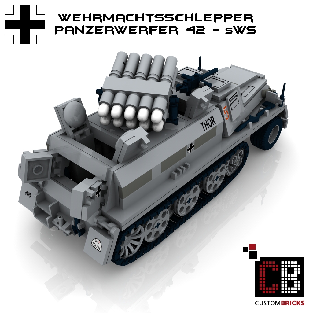 CUSTOMBRICKS.de - LEGO Custom MOC WW2 WWII Wehrmacht schwerer