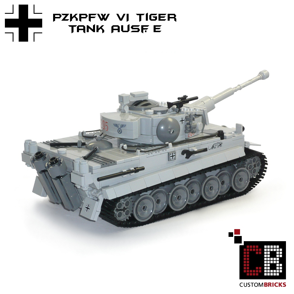 CUSTOMBRICKS.de - CUSTOM-WW2-PzKpfw-VI-TIGER-Tank -and-2-German-Soldiers-made-of-LEGO--bricks