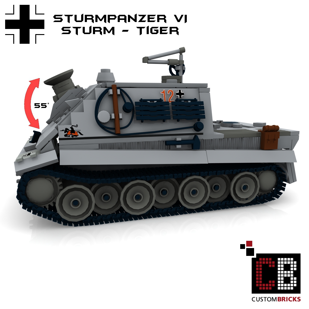 CUSTOM PDF Bauanleitung WW2 WWII Sherman Firefly Panzer Tank für LEGO® Steine 