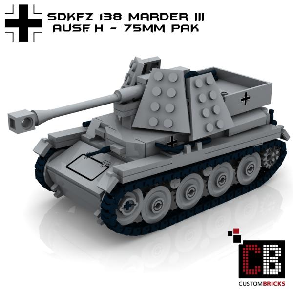Custom WW2 german Tank Set 2 - T35, T38, Marder, Wespe, Stug 3A and 3G