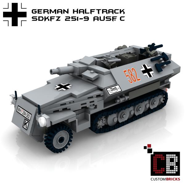 Custom WW2 SdKfz 251-9C + Flak 36