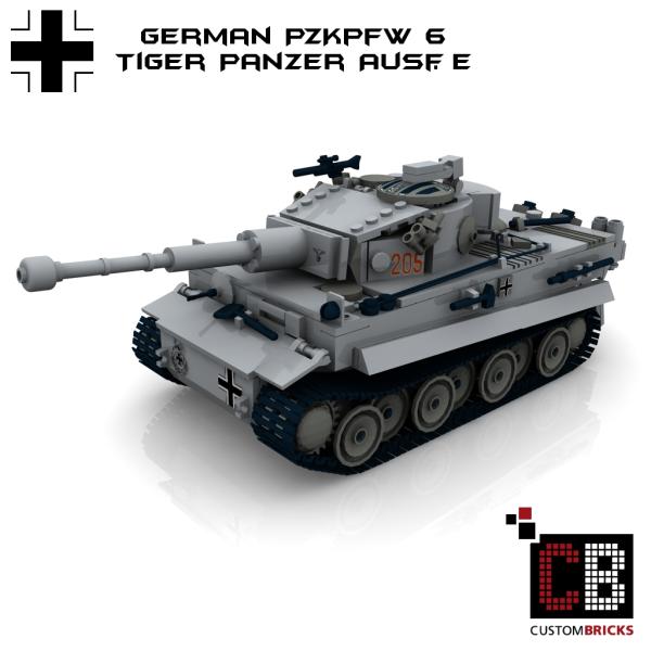 Custom WW2 German Tank Set 1 - Tiger, Königstiger, Panther, Jagdpanther, PzKpfw 3&4