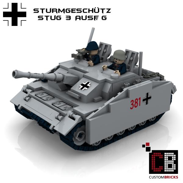 Custom WW2 german Tank Set 2 - T35, T38, Marder, Wespe, Stug 3A and 3G