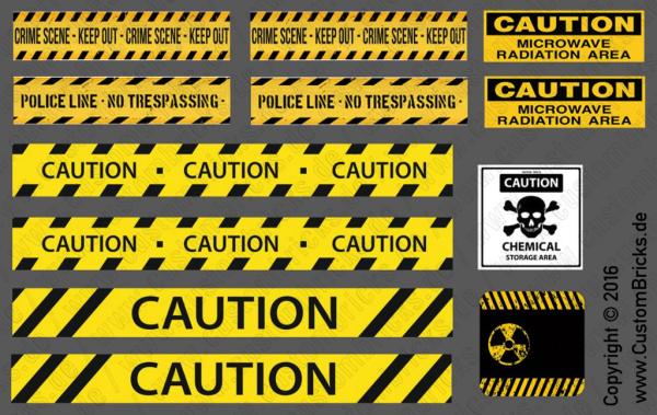 Custom Sticker - Absperrung