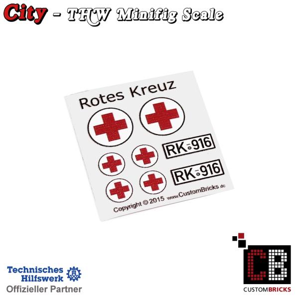 Custom Sticker - Rotes Kreuz - DRK