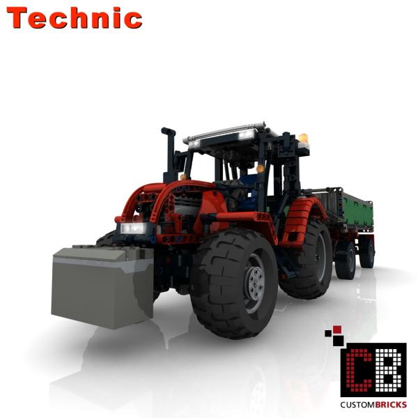 Custom 4x4 RC Traktor 8063 mod + Anhänger