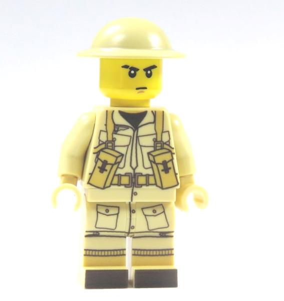 WW2 Britischer Soldat  UV bedruckt aus LEGO® in Tan