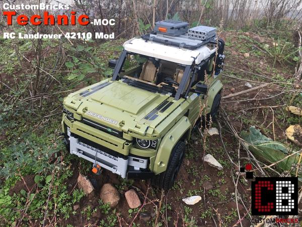 LEGO MOC 42110 Landrover Defender RC mod (2 BuWizz) by Berends