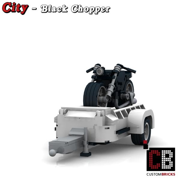Black Chopper for 10295 - made of LEGO® bricks