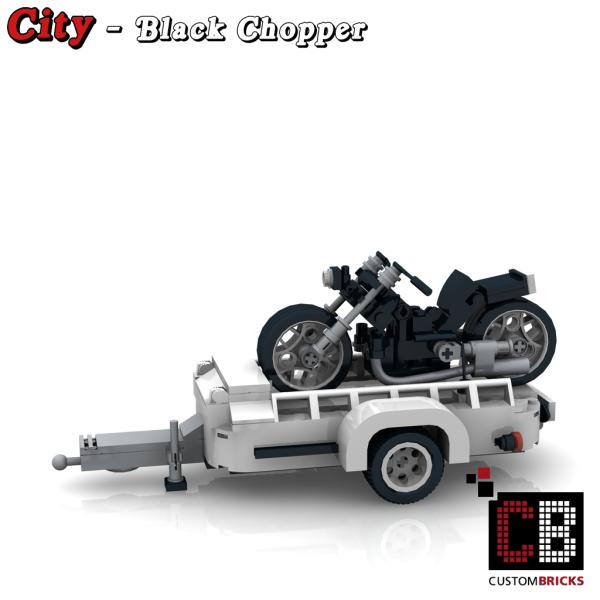 Black Chopper for 10295 - made of LEGO® bricks