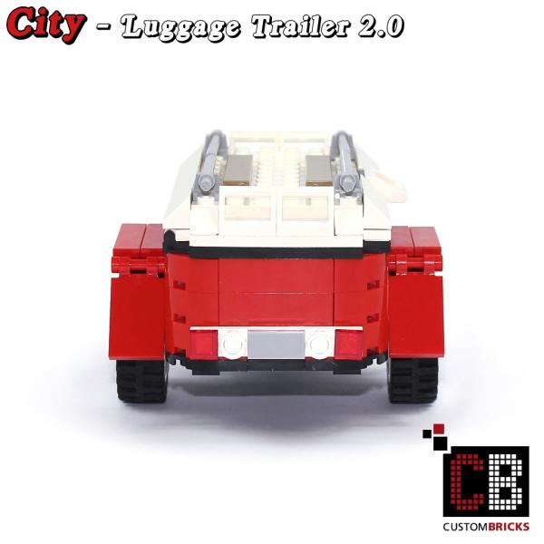 Luggage trailer 2.0 T1 10220 - Red - made of LEGO® bricks
