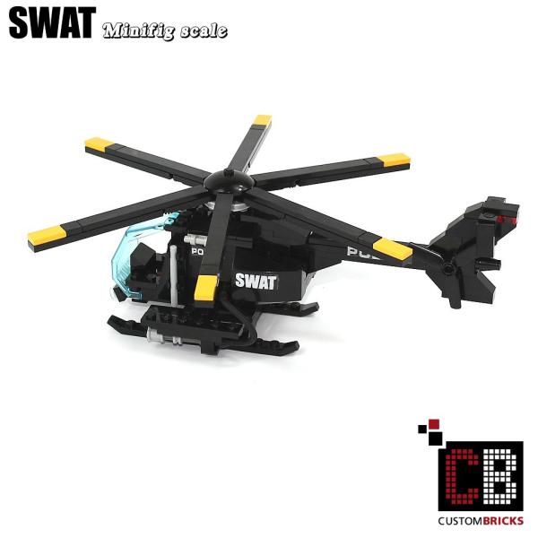 SWAT Hubschrauber - MH-6 Little Bird aus LEGO® Steinen
