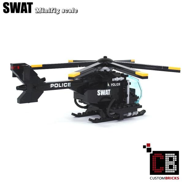 SWAT Hubschrauber - MH-6 Little Bird aus LEGO® Steinen